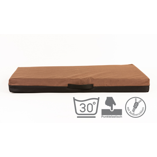 Orthopedic bed - brown Oxford fabric