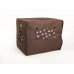 Brown cage cover/paw window