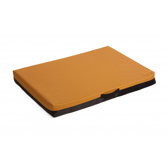 Pet bed - mustard Oxford material