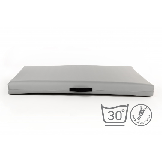 Pet bed - light gray eco leather Pet bed - light gray eco leather