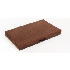 Orthopedic mattress, bed memory foam brown velour and bottom brown eco leather 12 sizes
