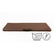 Dog bed with removable faux leather cover BROWN Dog bed with removable faux leather cover BROWN