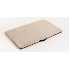 Pet bed - beige velour/black eco leather Pet bed - beige velour/black eco leather