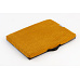 Orthopedic bed velour mustard color, bottom brown eco-leather 12 sizes