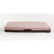 Dog bed velour old pink foam pad standard
