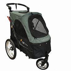 Petstro stroller up to 45 kg without a changing table, olive/black + free mat