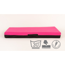 VISCO orthopedic dog mattress with removable cover PINK Oxford textiles 12 sizes