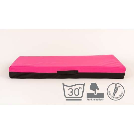 VISCO orthopedic dog mattress with removable cover PINK Oxford textiles 12 sizes VISCO orthopedic dog mattress with removable cover PINK Oxford textiles 12 sizes