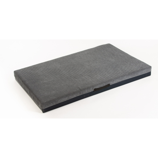 Pelíšek - GRAY velvet/ eco-leather gray