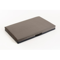 Orthopedic bed - ash black/gray eco leather