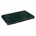 Orthopedic bed - quilted green velour material/brown eco leather