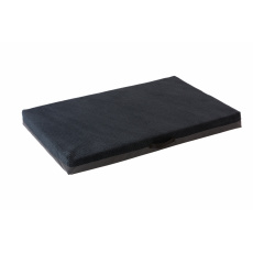 Pet bed - black velour/black eco leather Pet bed - black velour/black eco leather