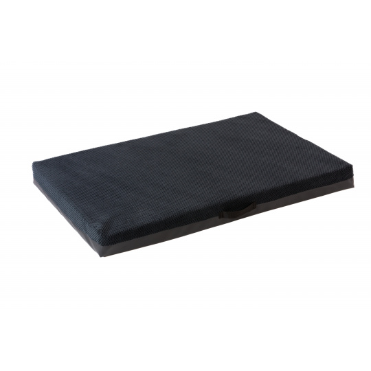 Pet bed - black velour/black eco leather Pet bed - black velour/black eco leather
