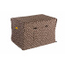 Brown cage cover with paw prints